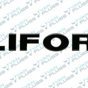 Volkswagen Transporter 2003-2024 'California' Rear Badge Gloss Black